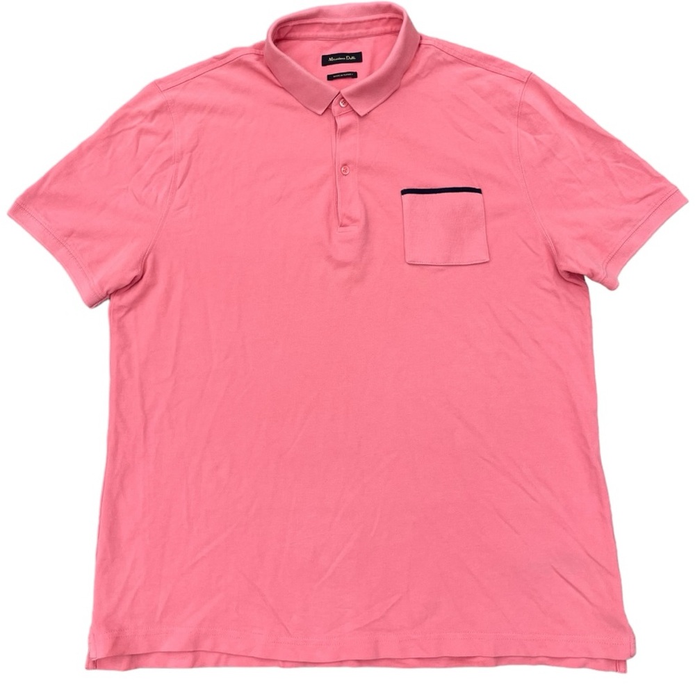 Light Pink Massimo Dutti Polo Shirt (XL)